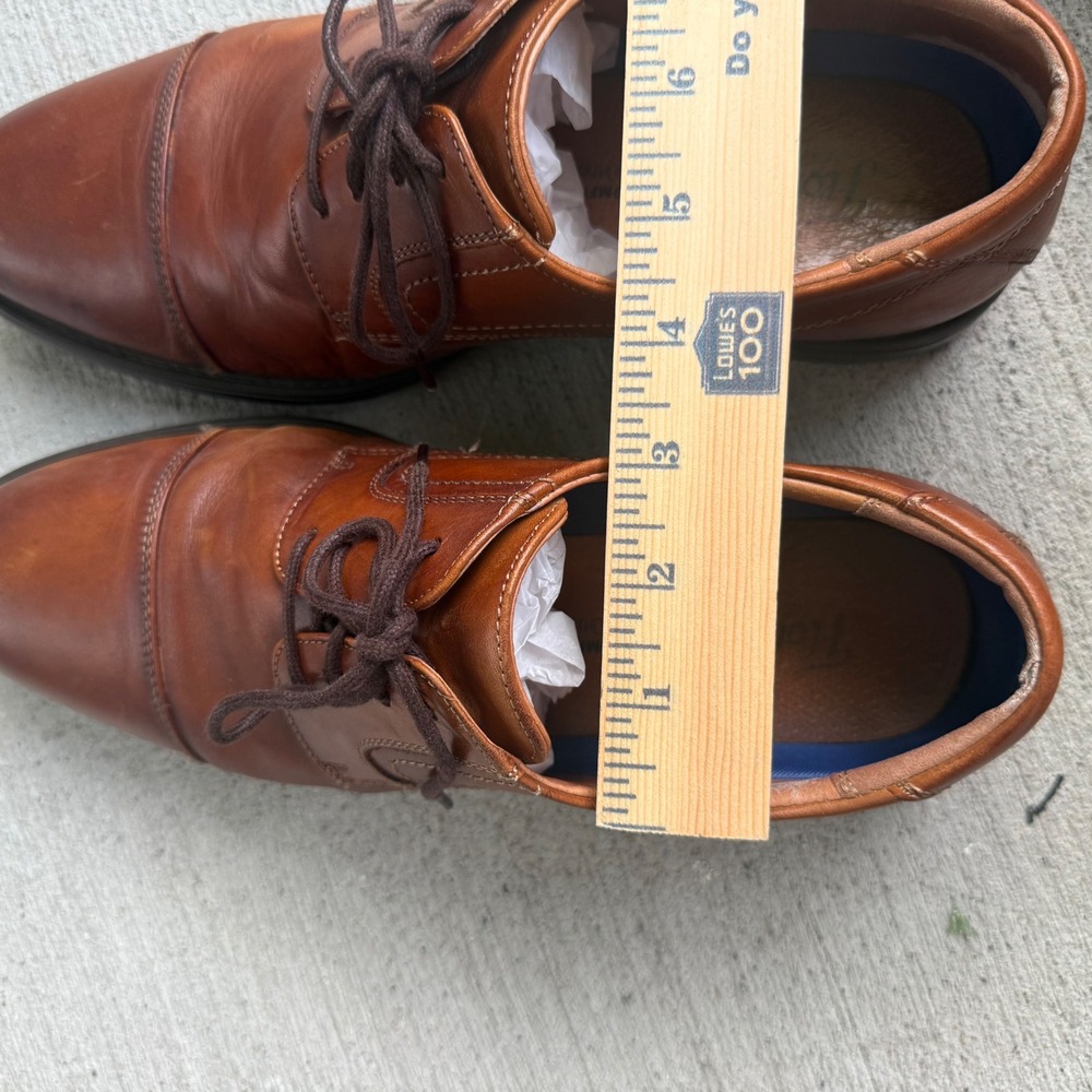 Florsheim Comfortech Brown Leather Cap Toe Oxford Dress Shoes Mens 10D - Picture 9 of 9
